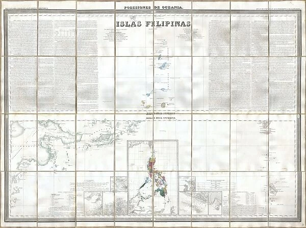 1852, Coello, Morata Case Map of the Philippines No. 3, topography, cartography, geography