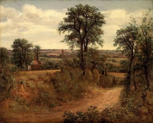 Lane near Dedham Road near Dedham, John Constable, 1776-1837, British