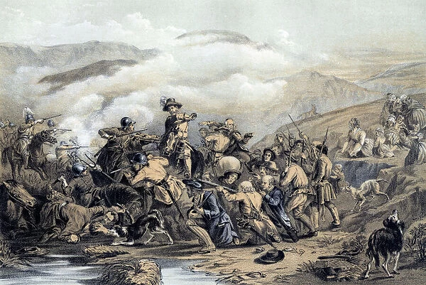 The Battle of Drumclog, 1679 (19th century). Artist: George Harvey