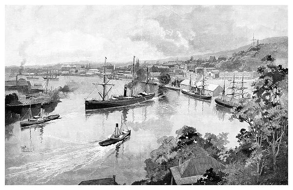 Brisbane From Bowen Terrace, 1886