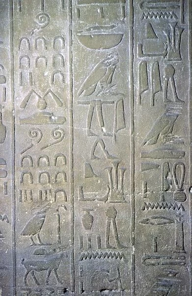 Egyptian relief showing the annals of Tuthmosis III
