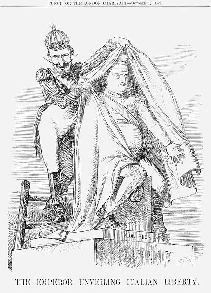 The Emperor unveiling Italian Liberty, 1859