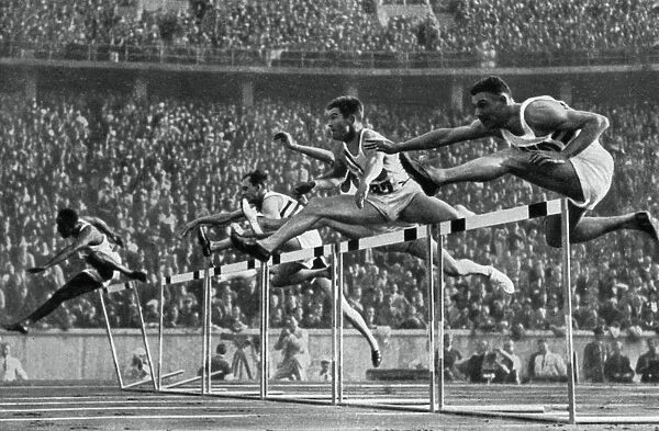 Forrest Towns, American Olympic champion in the 110 metres hurdles, 1936