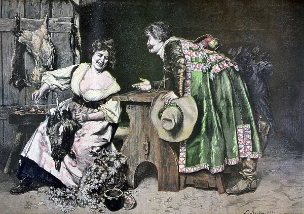 Gallant Remarks, 1893. Artist: Roybet Ferdinand