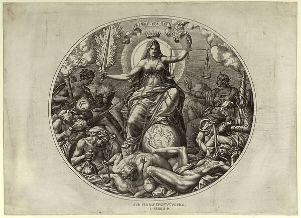 Justice, Mid of 16th century. Artist: Davent, Leon (active ca 1540-1560)