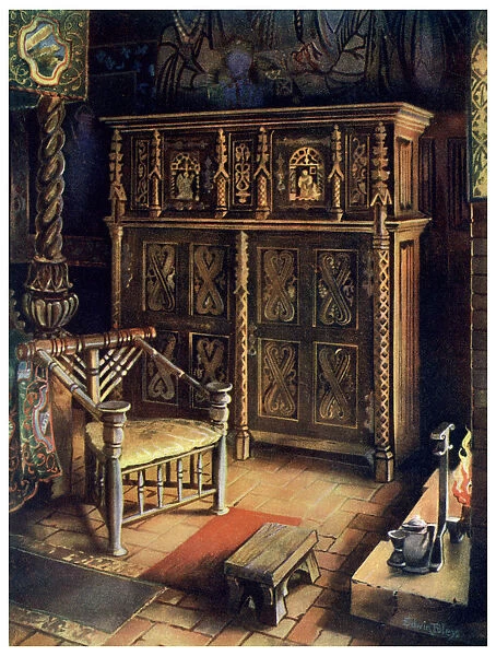 The Kings Room Oxburgh Hall, Norfolk, 1910. Artist: Edwin Foley