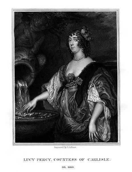 Lucy Hay, Countess of Carlisle, English socialite, (1825). Artist: TA Dean