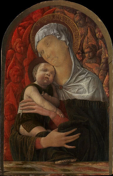 Madonna and Child with Seraphim and Cherubim, ca. 1454. Creator: Andrea Mantegna