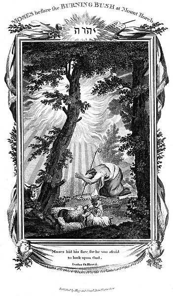 Moses hiding his face, 1807