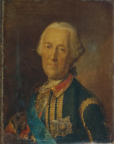 Portrait of the field marshal and politician Count Burkhard Christoph von Munnich (1683-1767), 1764. Artist: Buchholz, Heinrich (1735-1780)