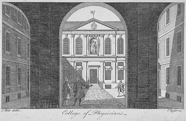View through the gateway of the Royal College of Physicians, City of London, 1760