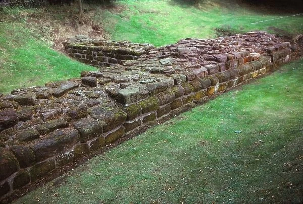 Wall of Roman Town, Aldborough, Yorkshire, 20th century. Artist: CM Dixon