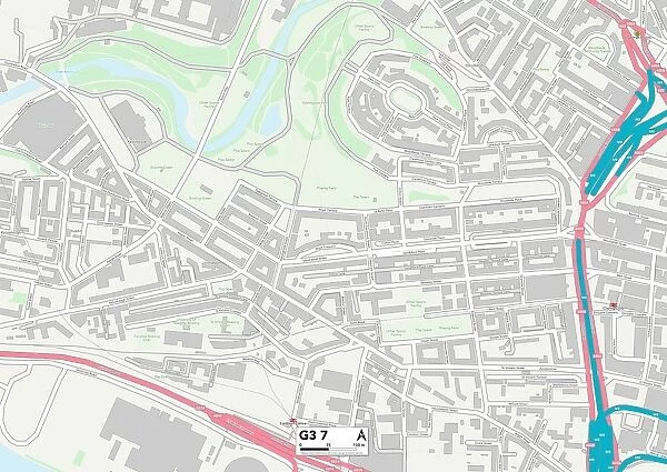 Glasgow G3 7 Map