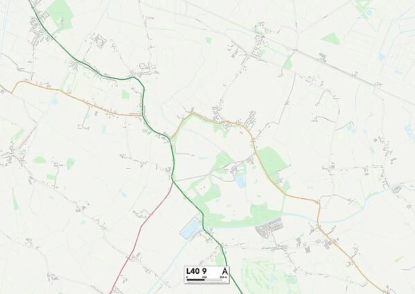 West Lancashire L40 9 Map