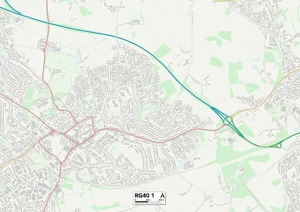 Wokingham RG40 1 Map