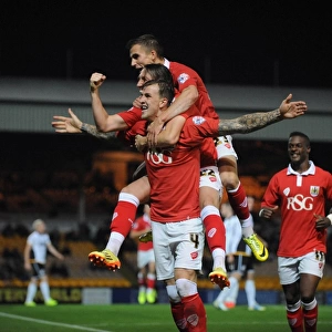 Aden Flint's Thrilling Goal Celebration: Port Vale vs. Bristol City, Sky Bet League One (September 16, 2014)