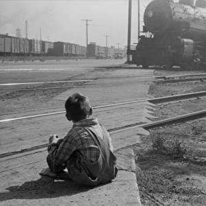 Child who lives on the other side of the tracks, Minneapolis