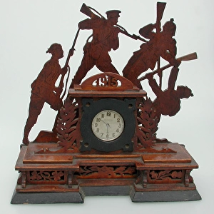 Fretwork wooden pocket-watch stand