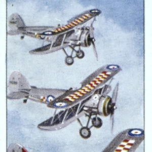 Gloucester Gauntlet interceptor fighter planes, WW1