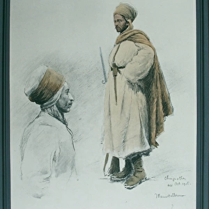 Study of two Moroccan soldiers at Chingnolles