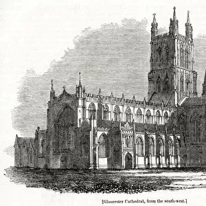 View of Gloucester Cathedral, Gloucestershire