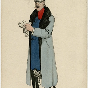 WW1 - Satirical Caricature of a German Officer