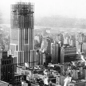 EMPIRE STATE BUILDING, 1930. The Empire State Building, New York City, midway through