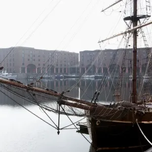 Albert Docks Liverpool Print: Tallship in the Albert Docks Albert Docks Liverpool Print: Tallship in the Albert Docks