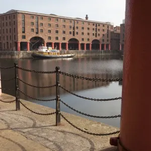 Albert Docks Liverpool Print - Tugboat in the Water Albert Docks Liverpool Print - Tugboat in the Water