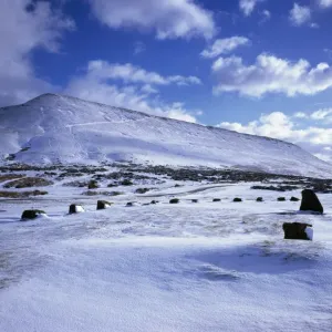 Black Mountains Winter Landscape Print Black Mountains Winter Landscape Print