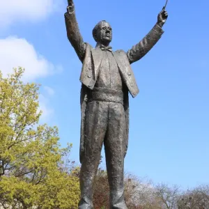 Gustav Holst Statue Print in Queens Garden, Cheltenham Gustav Holst Statue Print in Queens Garden, Cheltenham