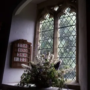 Farnborough Church Window Print Farnborough Church Window Print
