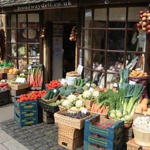 Cotswold Village Print - Fresh Produce Display Cotswold Village Print - Fresh Produce Display