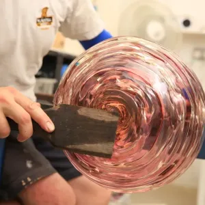 Glassblowing Print of Colin Hawkins at Cirencester Glassblowing Print of Colin Hawkins at Cirencester