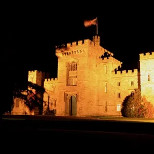 Hampton Court Castle Print: Evening Autumn Scene Hampton Court Castle Print: Evening Autumn Scene