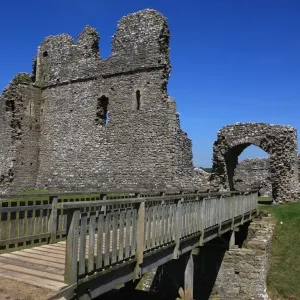 Print of Ogmore Castle Ruins in South Wales Print of Ogmore Castle Ruins in South Wales
