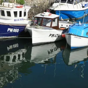 Padstow Boats Refelted Print Padstow Boats Refelted Print