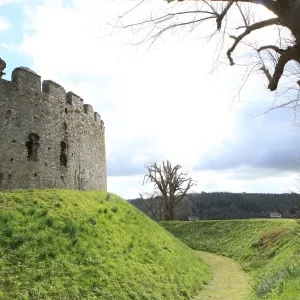 Restormel Castle Print: 13th Century Round Keep Ruin Restormel Castle Print: 13th Century Round Keep Ruin