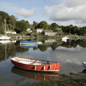 Late Summer Print of Lerryn River Scene Late Summer Print of Lerryn River Scene