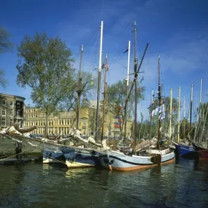 Rotterdam Old Sailing Boats Print Rotterdam Old Sailing Boats Print