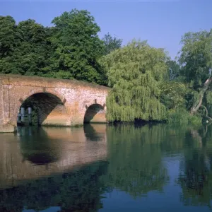 SONNING Early Morning Print on the River Thames at Sonning Village SONNING Early Morning Print on the River Thames at Sonning Village