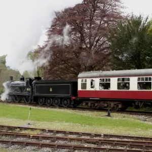Print of Steam Power: LSWR Class T9 Greyhound at Bodmin Parkway Print of Steam Power: LSWR Class T9 Greyhound at Bodmin Parkway