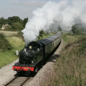 Print of Toddington's 1928 GWR A Class Tank Locomotive 5542 Print of Toddington's 1928 GWR A Class Tank Locomotive 5542