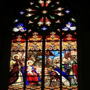 Tours France Print - A stained glass window in the Cathedral of Tours Tours France Print - A stained glass window in the Cathedral of Tours
