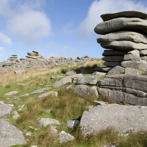 Print of Windswept Chessewring on Granite Tor Print of Windswept Chessewring on Granite Tor