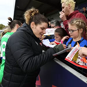 Arsenal Women's Dominique Bloodworth Signing Autographs After Match vs. Birmingham Ladies