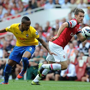 Arsenal's Dominant Performance: Aaron Ramsey Scores Brace in 6-1 Rout against Southampton (Premier League, 2012-13)