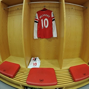 Jack Wilshere's Arsenal Shirt in the Changing Room (2012-13)