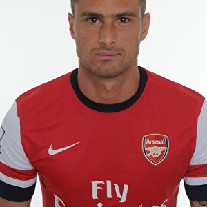 Olivier Giroud at Arsenal FC 2013-14 Squad Team Photocall