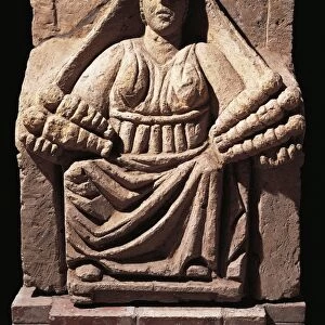 Tuff ex voto dedicated to goddess Mater Matuta, from Campania region, Italy